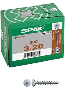 Thumbnail - SPAX® Rückwandschrauben T10 Flachkopf WIROX 0151010300203 3 mm x 20 mm, 300 St.