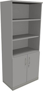 fm Regalschrank Sidney, 4260267328903 lichtgrau 80,0 x 44,2 x 186,9 cm, 1 St.