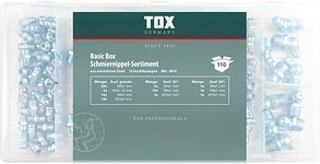 TOX Schmiernippel-Sortiment BASIC 110-teilig
