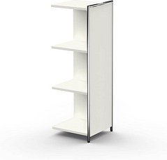 Kerkmann Aktenregal Lago weiß 39,0 x 38,0 x 115,0 cm, 1 St.