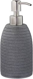 relaxdays Seifenspender 10031053_111 grau Polyresin 300,0 ml