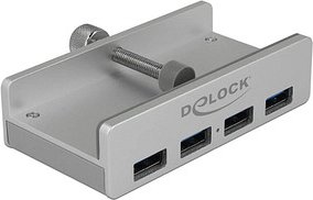 Thumbnail - DeLOCK USB-Hub 4-fach silber