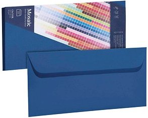 Thumbnail - artoz Briefumschläge Mosaic DIN lang ohne Fenster marine haftklebend 20 St.