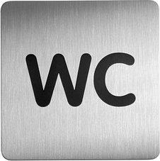 DURABLE Piktogramm "WC" quadratisch 15,0 x 15,0 cm, 1 St.