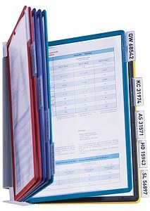 Thumbnail - DURABLE Wand-Sichttafelsystem VARIO® WALL 556700 DIN A4 farbsortiert mit 10 Sichttafeln, 1 St.