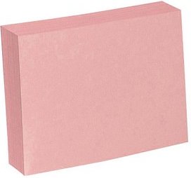 Karteikarten DIN A7 rosa blanko, 100 St.