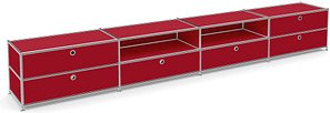 viasit Sideboard System4, 86333 rubinrot 302,9 x 40,4 x 43,2 cm, 1 St.