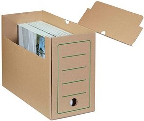Cartonia Archivboxen braun 15,0 x 34,0 x 25,2 cm, 10 St.