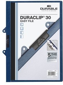 DURABLE Klemmhefter 30 EASY FILE dunkelblau, 25 St.