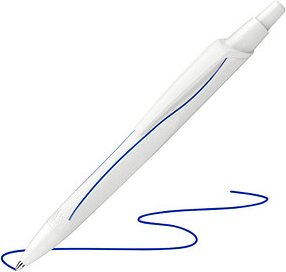 Thumbnail - Schneider Kugelschreiber Reco weiß, Schreibfarbe: blau, 1 St.