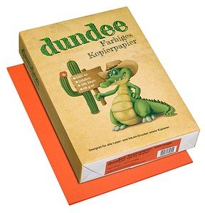 Thumbnail - dundee Kopierpapier Color rotorange DIN A4 80 g/qm 500 Blatt