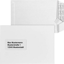 Thumbnail - dundee Versandtaschen DIN C5 mit Fenster weiß 25 St.