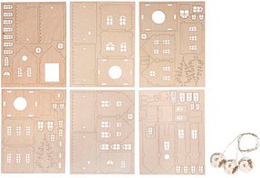 Thumbnail - Rayher Holzbausatz Dorf natur