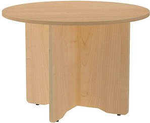 rocada Mehrzwecktisch eiche rund, Säulenfuß braun, 100,0 x 100,0 x 72,0 cm