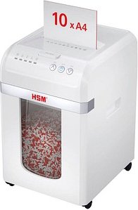 HSM shredstar Autofeed X200 Aktenvernichter mit Partikelschnitt P-4, 4 x 12 mm, bis 200 Blatt, weiß