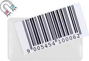 EICHNER Etikettenhalter magnetisch weiß 10,0 x 5,8 cm, 50 St.