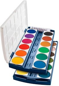 herlitz ST24 Wasserfarbkasten 24 Farben