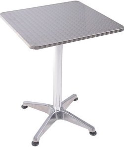 Thumbnail - Garden Pleasure Stehtisch Aluminium silber 60,0 x 60,0 x 70,0/110,0 cm