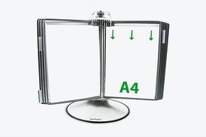 tarifold Sichttafelsystem 444500 DIN A4 grau mit 50 St. Sichttafeln, 1 St.