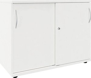 Thumbnail - fm Schiebetürenschrank, 4260761570556 weiß 1 Fachboden 100,0 x 44,2 x 76,3 cm