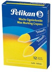 Pelikan 772/12 Signierkreiden gelb, 12 St.
