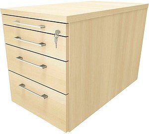 fm Oldenburg Rollcontainer königsahorn 4 Auszüge 43,4 x 80,0 x 54,0 cm