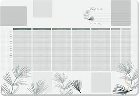 Thumbnail - SIGEL Schreibtischunterlage DESIGN khaki/weiß Papier 59,5 x 41,0 cm, 30 Blatt