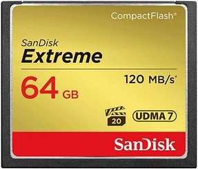 SanDisk Speicherkarte CompactFlash Card Extreme, 64 GB, 1 St.