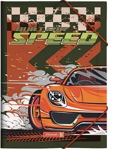 BRUNNEN Sammelmappe Fast Wheels DIN A4 rot, grün, 1 St.