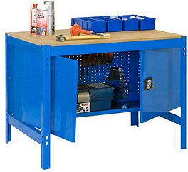 Simonrack Werkbank SIMONWORK BT0 blau 121,0 x 61,0 x 84,2 cm