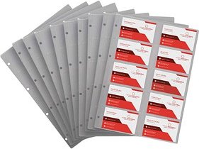 EICHNER Visitenkartenhüllen DIN A4 DIN A4 transparent glatt, 10 St.