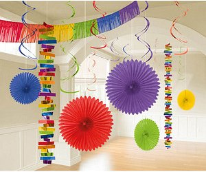 amscan® Partydeko-Set mehrfarbig, 1 Set