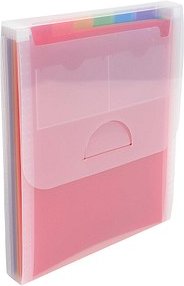 Exacompta Fächermappe Crystal 6 Fächer transparent, 1 St.