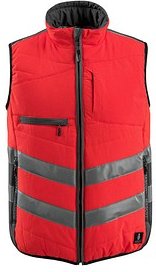 MASCOT® unisex Warnweste Grimsby rot, anthrazit Größe M