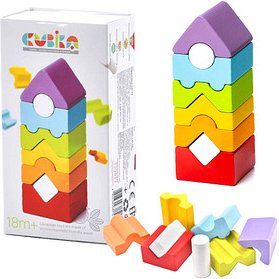 Thumbnail - CUBiKA Stapelturm LD-12 Lernspielzeug, 1 St.