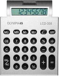 Thumbnail - OLYMPIA LCD-308 Taschenrechner silber