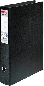 herlitz maX.file Ordner schwarz marmoriert Karton 7,5 cm DIN A3 hoch