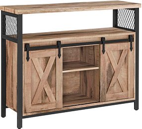 VASAGLE Sideboard, LSC092B50 natur 100,0 x 33,0 x 80,0 cm, 1 St.