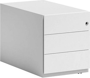 BISLEY Note Rollcontainer verkehrsweiß 3 Auszüge 42,0 x 77,5 x 49,5 cm