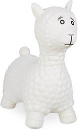 relaxdays Hüpftier Lama cremeweiß