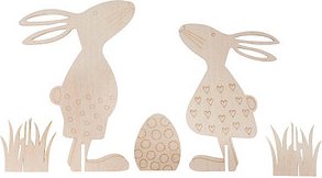 Rayher Bastelholz natur Osterfreunde zum Stellen