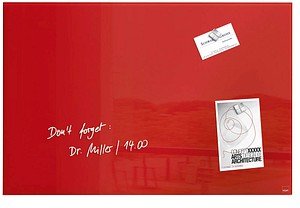 Thumbnail - SIGEL Glas-Magnettafel artverum® 60,0 x 40,0 cm rot