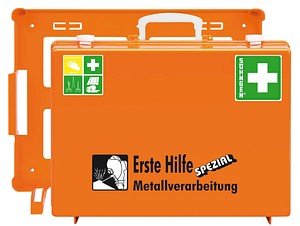 SÖHNGEN Erste-Hilfe-Koffer SPEZIAL Metallverarbeitung DIN 13157 + Erweiterung orange