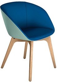 sedus Schalenstuhl on spot cosy UC-827/005 blau Stoff