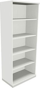 fm Aktenregal fastline weiß 80,0 x 44,2 x 186,9 cm