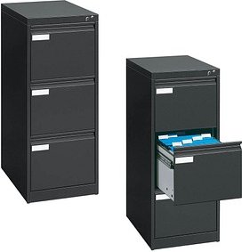 CP C 2000 Acurado Hängeregistraturschrank anthrazit 3 Schubladen 43,3 x 59,0 x 104,5 cm