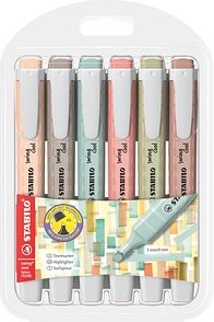 STABILO swing cool NatureCOLORS Textmarker farbsortiert, 6 St.