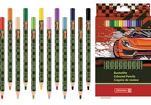 BRUNNEN Fast Wheels Buntstifte farbsortiert, 12 St.