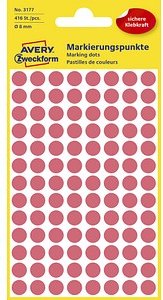 Thumbnail - AVERY Zweckform Klebepunkte 3177 leuchtrot Ø 8,0 mm, 416 St.