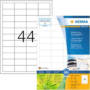 Thumbnail - HERMA Etiketten weiß 48,3 x 25,4 mm, 80 Blatt